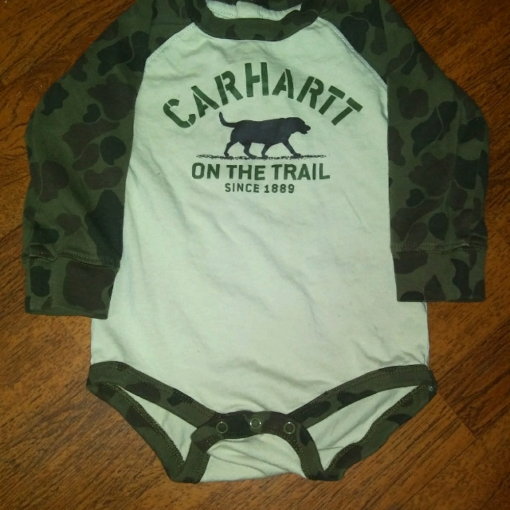 12m Carhartt Camo Long sleeve
